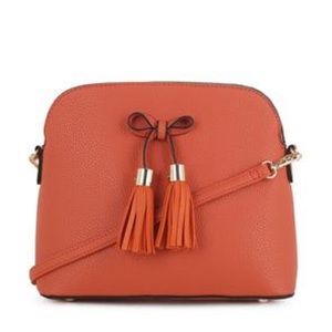 COPY - 👜New Orange Vegan Leather 3 Compartment Cr…